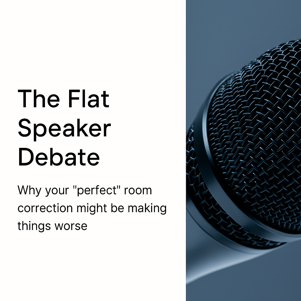 The Flat Speaker Debate: Why Your "Perfect" Room Correction Might Be Making Things Worse