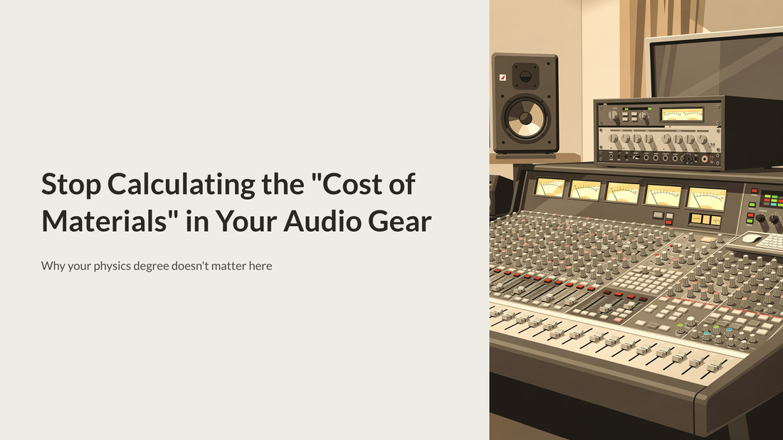 Stop Calculating the "Cost of Materials" in Your Audio Gear (Or: Why Your Physics Degree Doesn't Matter Here)